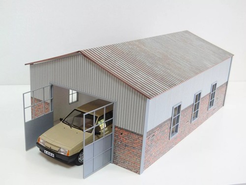 Kit diorama hangar/grange