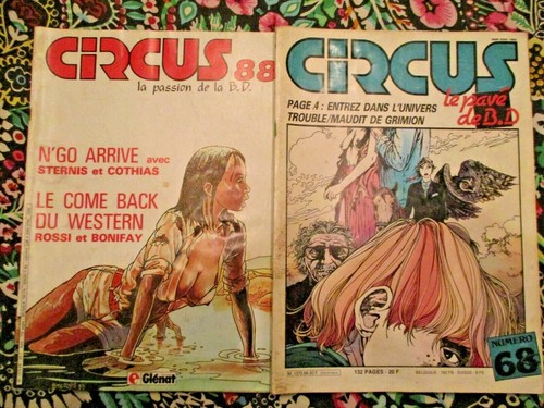 Lot revues circus - de, :