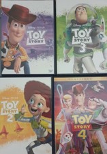 Lot 4 DVD des dessins animés TOY STORY - 1, 2, 3 et 4 - Pixar - Walt Disney 