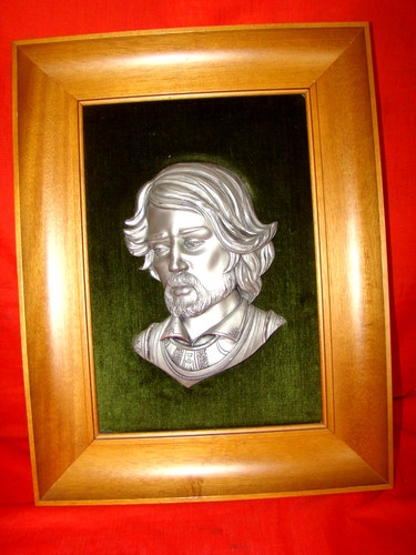 Sculpture étain signée - signée, "