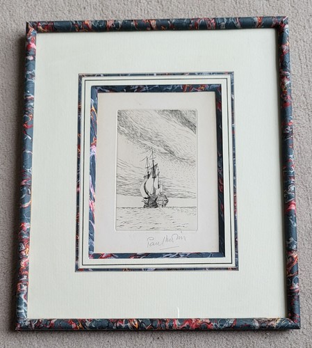 Gravure signée paul morin - signée,