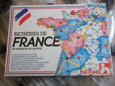 ANCIEN JEU DE SOCIETE NATHAN : RICHESSES DE FRANCE     COMPLET ET EN BON ETAT