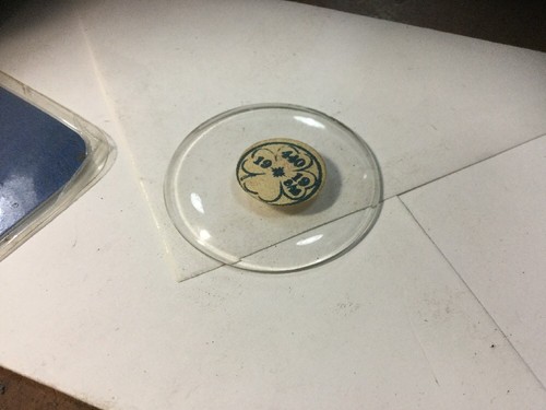 Verre montre coq 44 - verre,