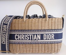 Sac Lady Dior osier  grand modèle