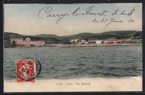 Cpa carry rouet vue - carry-le-rouet,,