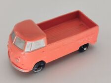 TOMTE LAERDAL VW T1 BULLI ORANGE AVEC ROUES BLEU MARINE AU 1/30ème  +++