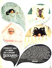 publicité Advertising  1122  1967  Draps Descamps l'Ainé  des 4 saisons