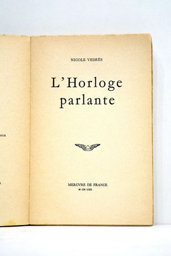 Livre ancien vedres horloge - livre,