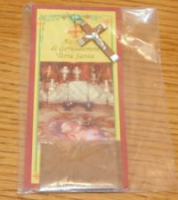 mini crucifix pendentif CROIX +ORIGINAL TERRE SAINTE bethlehem PELERINAGE ISRAEL