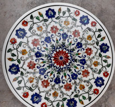 36 " Marbre Blanc Rond Table