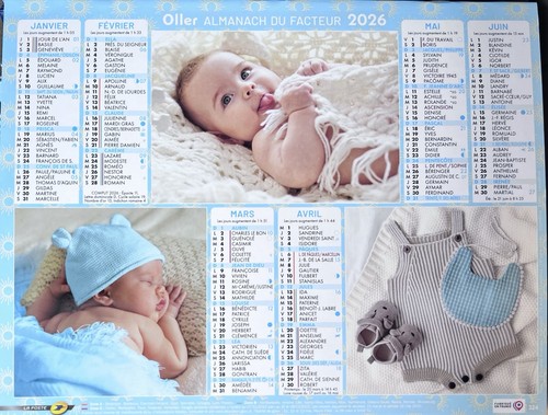 Calendriers poste almanachs - calendriers,