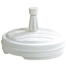 EDA - Pied parasol plastique rond 13 L blanc