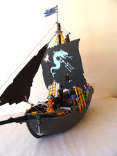 Playmobil 3860 Bateau pirate corsaire avec notice 1996 ("complet", voir détails)