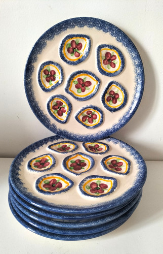 Ensemble assiettes à - de, 6