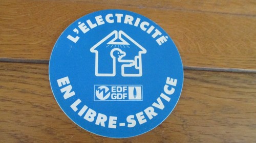 Sticker vintage edf gdf - vintage,