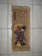 " Japonaise " 48cmx19cm 152réf4839 tapisserie canevas FINI Paris France