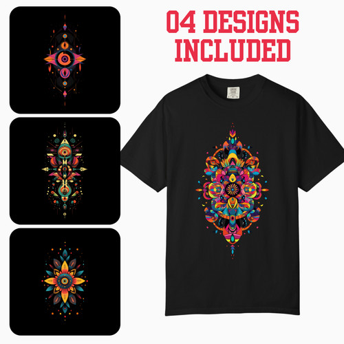 Floral geometric celestial - geometric,