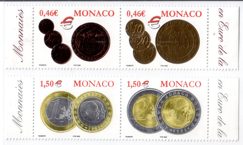 Monaco 2002 set stamps - set, 4