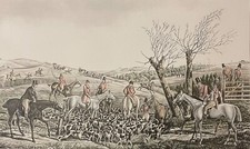 Vénerie chasse à courre Carle VERNET graveur Charles F. G. LEVACHEZ  XIXe .