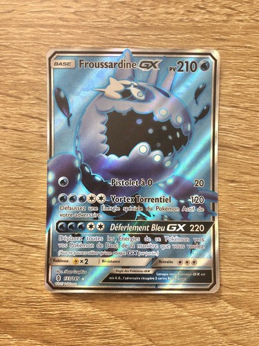 Carte pokemon froussardine - froussardine, gx