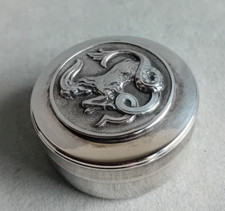 Boîte pilule ancienne métal