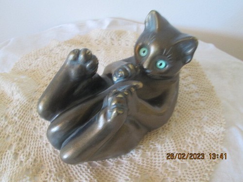 Figurine chat ceramique - figurine,