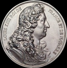 MEDAILLE ETAIN LOUIS XIV