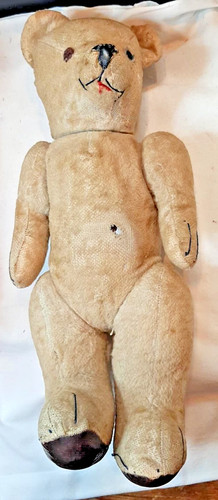 Ancien jouet peluche ours - jouet,