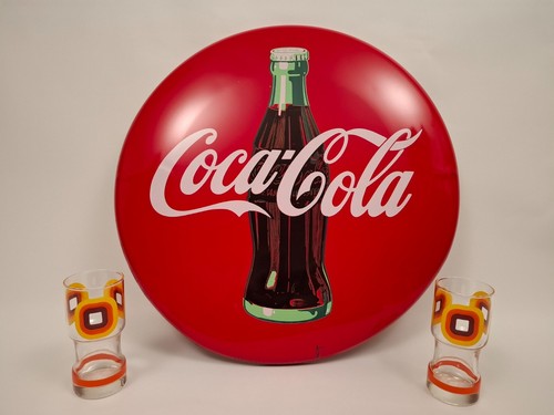 Grande tole coca - tole, ancienne