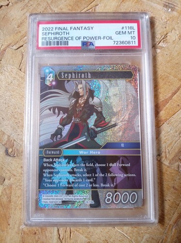Carte final fantasy tcg - final, psa
