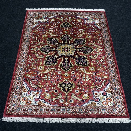 Tapis laine soie ghom - soie, 71