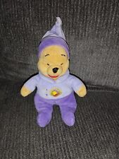 Doudou Peluche Winnie L'ourson En Pyjama Mauve 22 Cm DISNEY Nicotoy