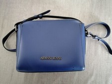 Sac à main bandoulière Armani bleu très bon état avec certificat d'authenticité