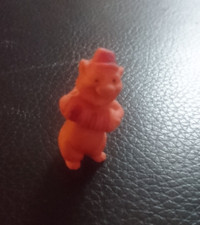 Figurine gomme ESSO GLUPS-LES ARISTOCHATS / PEPPO CHAT/JAZZ VERSION ORANGE 1971