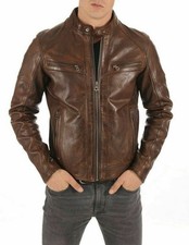 Veste de motard homme vintage