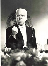 PHOTO PRESSE TÉLÉ ANTENNE 2 FILM UN ROI A NEW YORK CHARLIE CHAPLIN