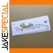 Headstock Logo Fender Jazzmaster Headstock Decal Set - 3 Pieces