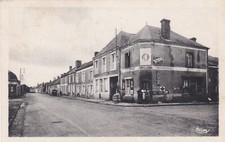 LA CHAPELLE DU BOIS ROUTE DE LA FERTE BERNARD CAFE DU COIN LE BONHOMME ANNE 1955