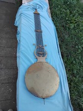 Ancien balancier lyre  d'horloge pour  comtoise en laiton  et fer D  27 cm