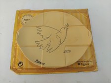 Assiette PABLO PICASSO céramique faïence porcelaine de Tognana la colombe bleue