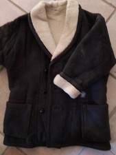 Veste peau mouton retourné - peau,
