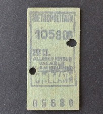 Ancien ticket Paris Métro 1928 ORLEANS 05680 RATP Metropolitain 28