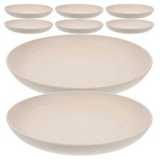  Lot de 8 assiettes en paille