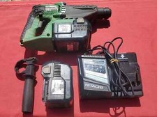 PERFORATEUR HITACHI DH 25DL + 2 ACCUS + CHARGEUR - FONCTIONNEL ÉTAT CORRECT