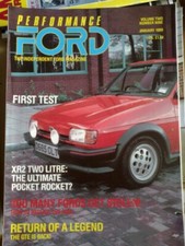 PERFORMANCE FORD January 1989 /FIESTA XR2 / SCIMITAR GTE / ESCORT RS TURBO 