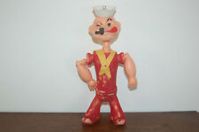 FIGURINE ANCIENNE  PLASTIQUE SOUFFLÉ POPEYE C.KFS 1971  rouge
