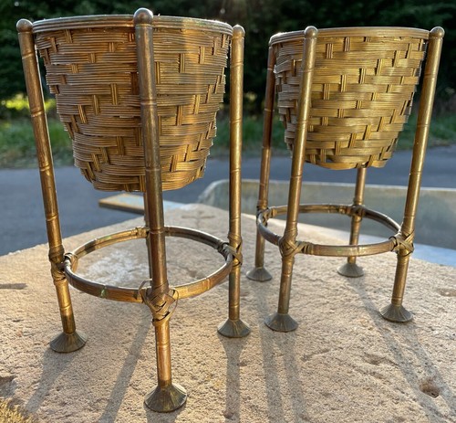 Paire cassolette bronze - paire,