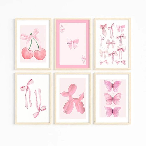 Trendy pink wall - wall, art