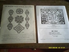 1957 2  PLANCHES ART DECORATIF