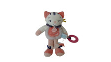 Peluche chat Pollen 29 cm Baby'Nat – Activités d’éveil – Comme neuf